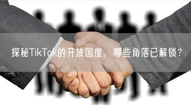 探秘TikTok的开放国度，哪些角落已解锁？