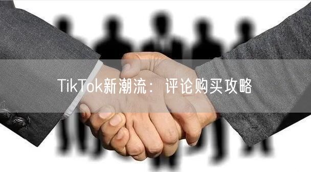 TikTok新潮流：评论购买攻略