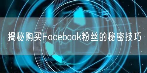 揭秘购买Facebook粉丝的秘密技巧