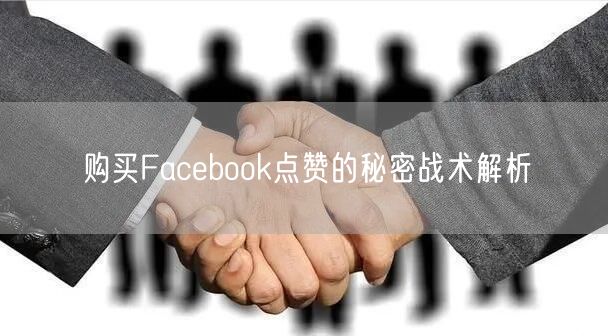 购买Facebook点赞的秘密战术解析