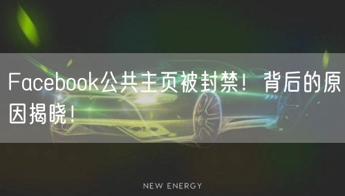 Facebook公共主页被封禁！背后的原因揭晓！