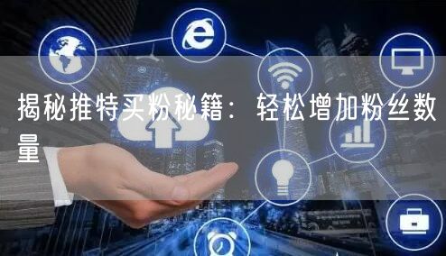 揭秘推特买粉秘籍：轻松增加粉丝数量