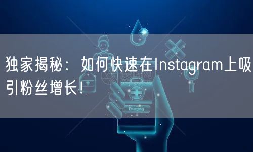 独家揭秘：如何快速在Instagram上吸引粉丝增长！