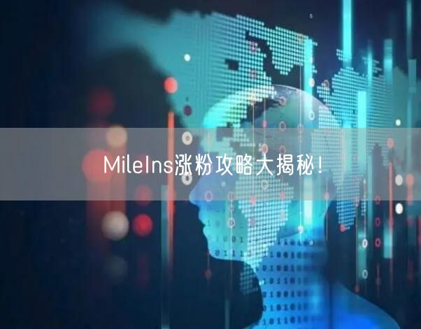 MileIns涨粉攻略大揭秘！