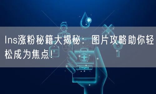 Ins涨粉秘籍大揭秘：图片攻略助你轻松成为焦点！