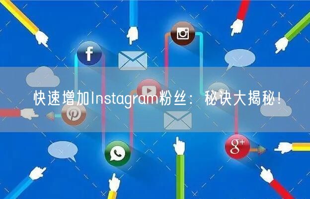 快速增加Instagram粉丝：秘诀大揭秘！