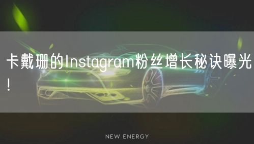 卡戴珊的Instagram粉丝增长秘诀曝光！