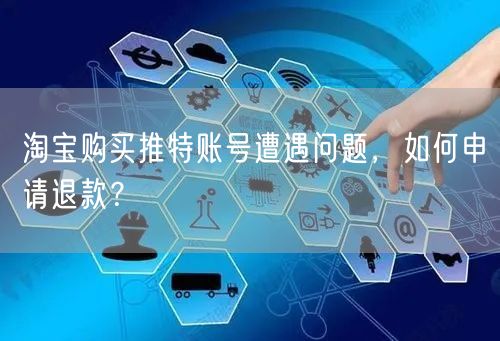 淘宝购买推特账号遭遇问题，如何申请退款？
