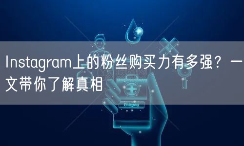 Instagram上的粉丝购买力有多强?一文带你了解真相