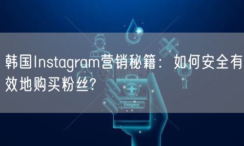 韩国Instagram营销秘籍:如何安全有效地购买粉丝?