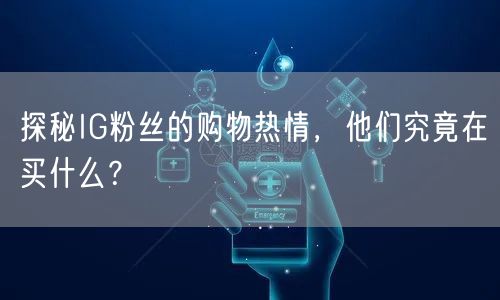 探秘IG粉丝的购物热情,他们究竟在买什么?