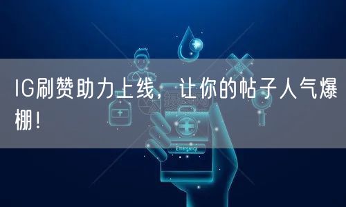 IG刷赞助力上线,让你的帖子人气爆棚!