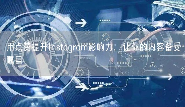 用点赞提升Instagram影响力，让你的内容备受瞩目
