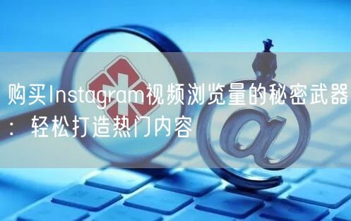 购买Instagram视频浏览量的秘密武
