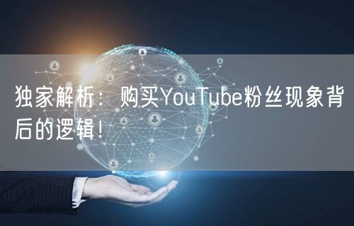 独家解析:购买YouTube粉丝现象背后