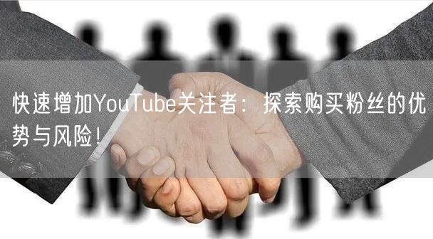 快速增加YouTube关注者：探索购买粉