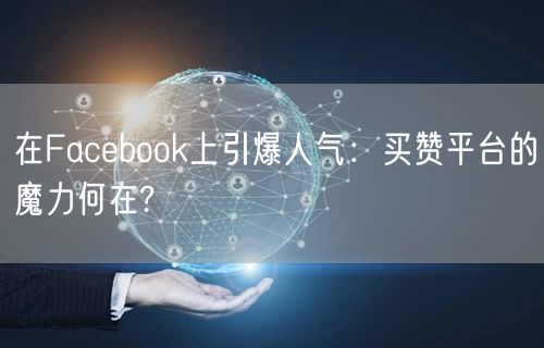 在Facebook上引爆人气：买赞平台的魔力何在?
