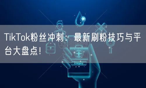 TikTok粉丝冲刺：最新刷粉技巧与平台