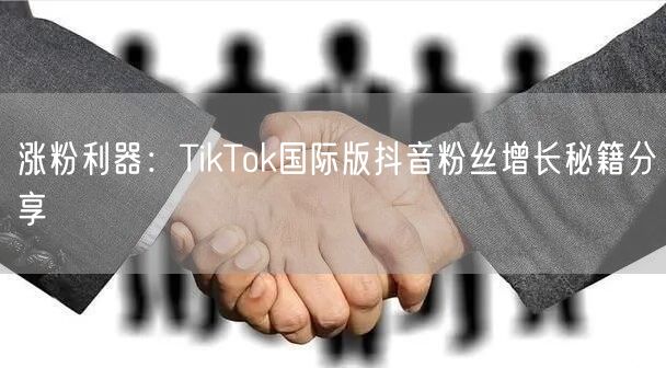 涨粉利器：TikTok国际版抖音粉丝增长