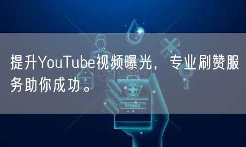 提升YouTube视频曝光，专业刷赞服务助你成功。