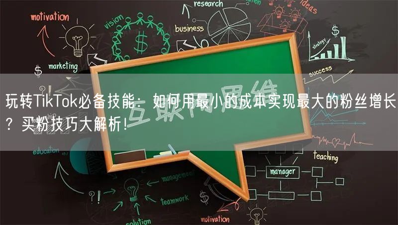 玩转TikTok必备技能：如何用最小的成本实现最大的粉丝增长？买粉技巧大解析！