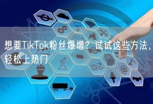 想要TikTok粉丝爆增？试试这些方法，轻松上热门
