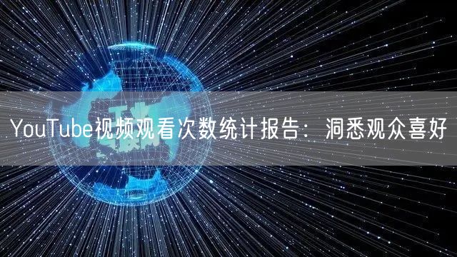 YouTube视频观看次数统计报告：洞悉
