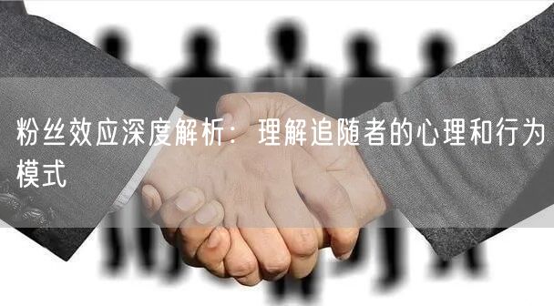 粉丝效应深度解析：理解追随者的心理和行为