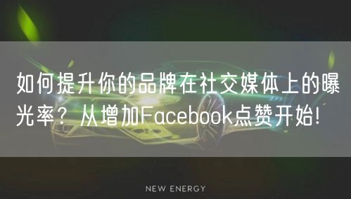 如何提升你的品牌在社交媒体上的曝光率？从增加Facebook点赞开始!