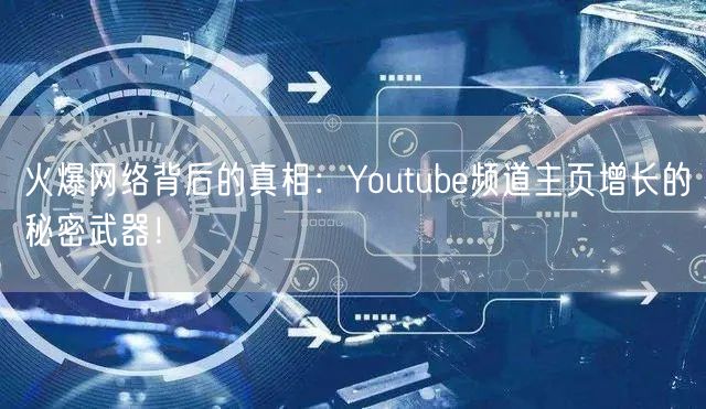 火爆网络背后的真相:Youtube频道主页增长的秘密武器!