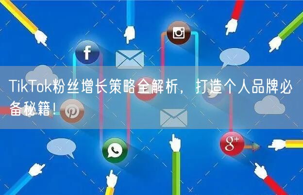 TikTok粉丝增长策略全解析，打造个人品牌必备秘籍！