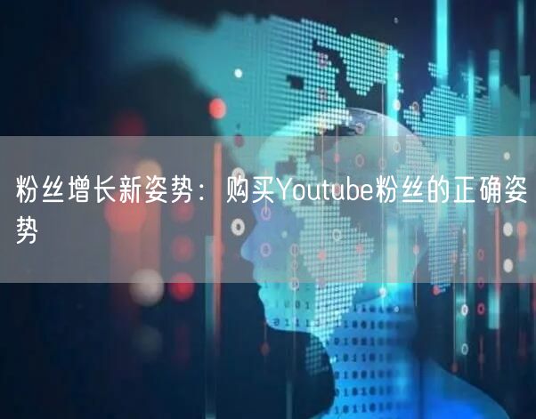 粉丝增长新姿势：购买Youtube粉丝的正确姿势