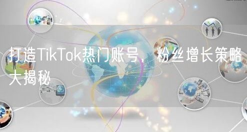打造TikTok热门账号，粉丝增长策略大揭秘