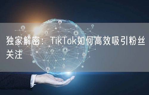 独家解密：TikTok如何高效吸引粉丝关注