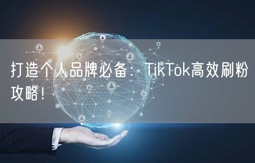 打造个人品牌必备：TikTok高效刷粉攻略！