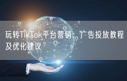 玩转TikTok平台营销：广告投放教程及