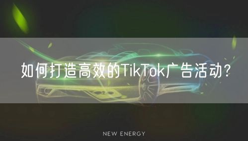 如何打造高效的TikTok广告活动？