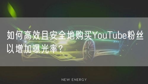 如何高效且安全地购买YouTube粉丝以